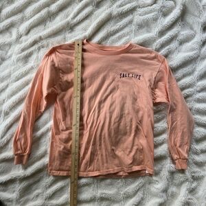 Salt Life Kids Long Sleeve Tee - Peach Youth Large